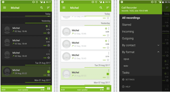 Скриншот приложения Call Recorder - SKVALEX