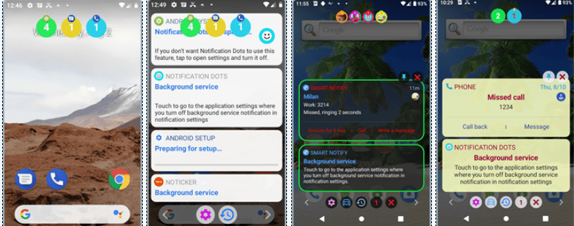 Скриншот приложения Notification Dots