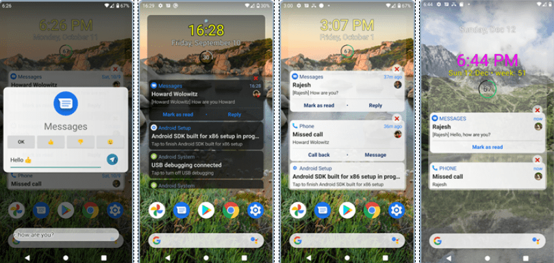 Скриншот приложения Notification Widget